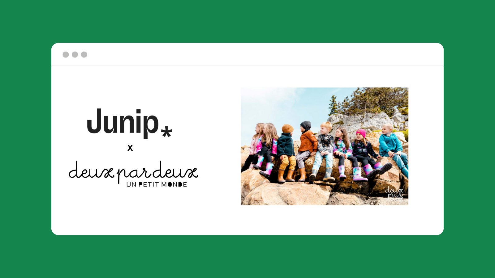 Deux par Deux: 1 in 4 Reviews Have Media Since Using Junip
