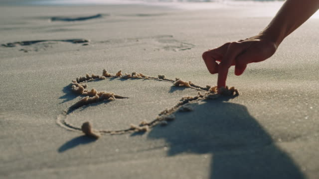 Dramatization of Norman Woodland drawing in the sand