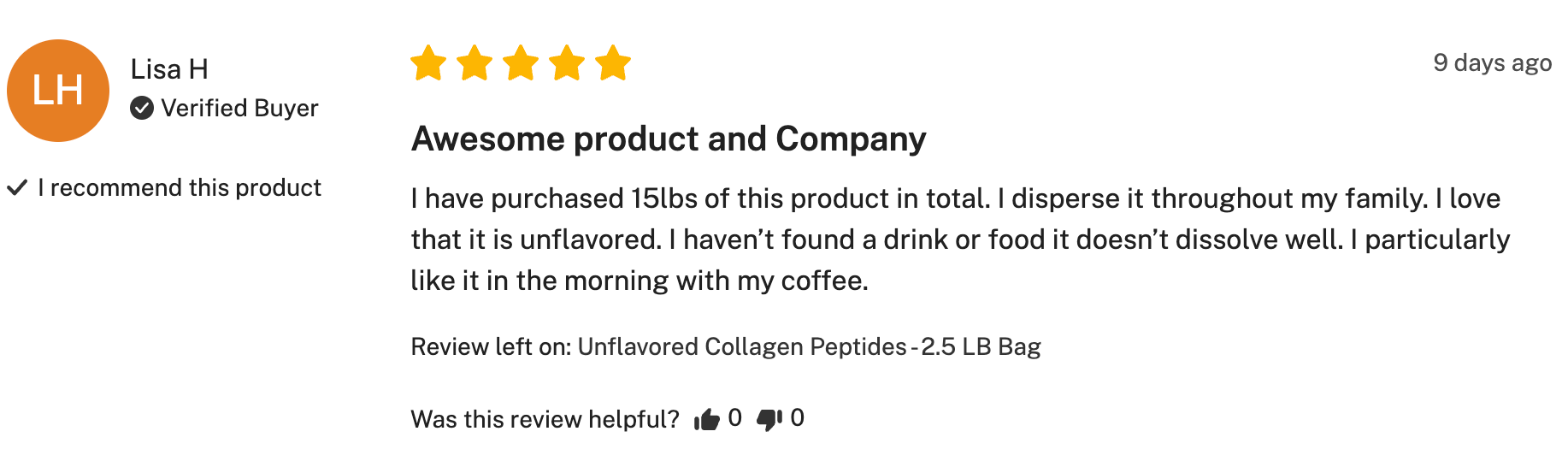 Review for Promix's Unflavoured Collagen Peptides