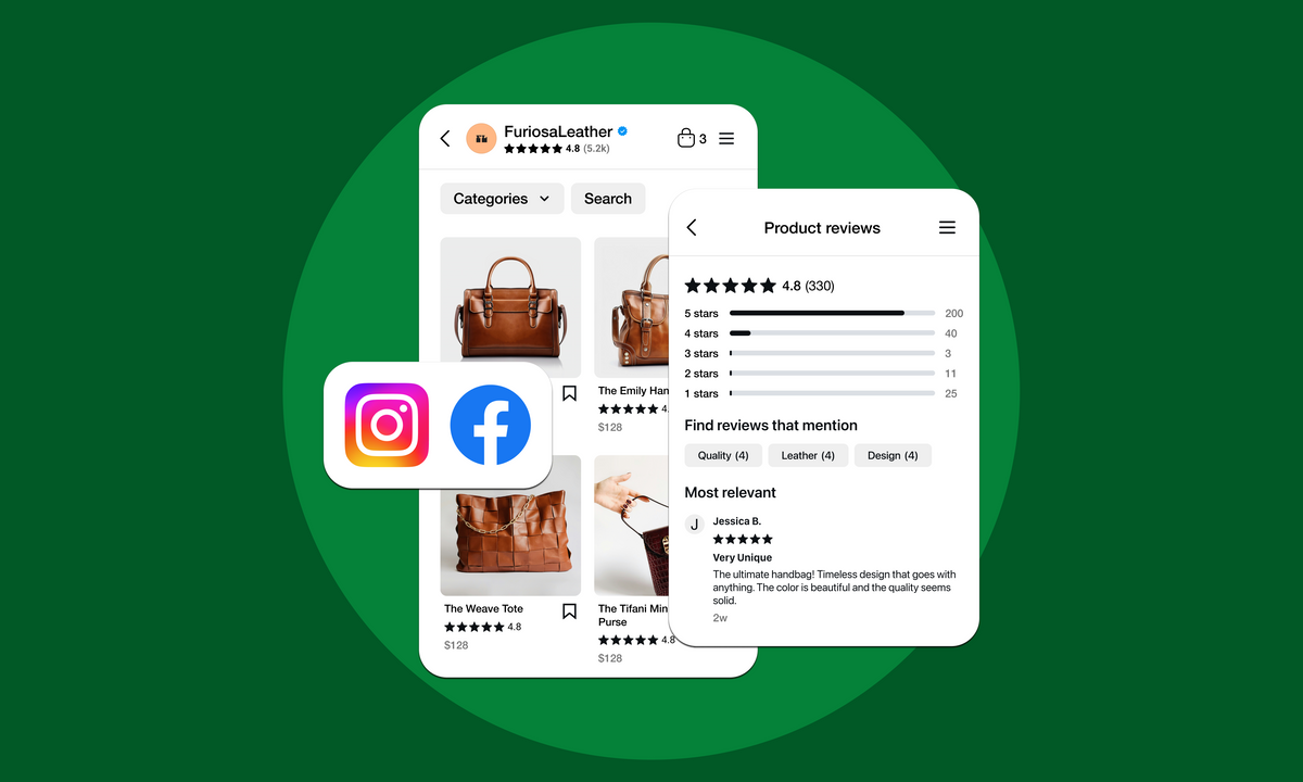 Guide to Displaying Reviews on Facebook and Instagram Shops